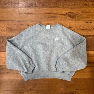 Nike Sportswear Girl's Club Fleece Boxy Crew-Neck Sweatshirt